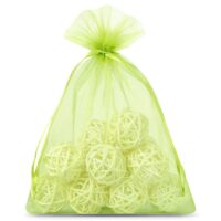 Woreczki z organzy 26 x 35 cm - zielone Ochrona winogron