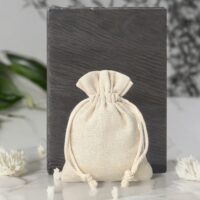 Woreczki à la lniane 10 x 13 cm - naturalne Woreczki lniane