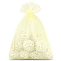 Woreczki z organzy 12 x 15 cm - ecru Woreczki ecru