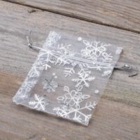Woreczki z organzy 8 x 10 cm - Boże Narodzenie / 2 Święta i okazje